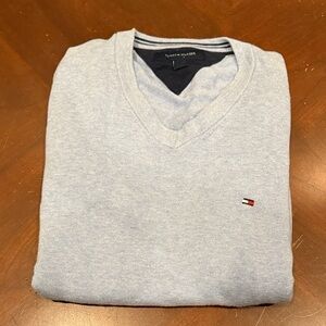 Tommy Hilfiger Men's Sky Blue V-Neck Sweater